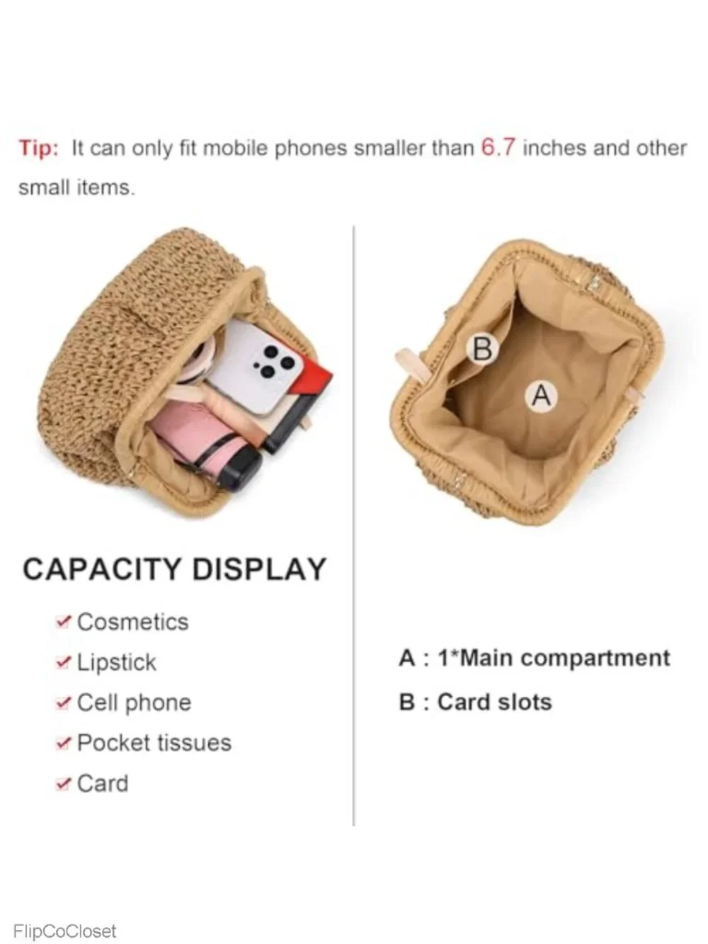 Straw Clutch Crossbody Handbag Woven Shoulder Bag Cloud Dumpling Pouch